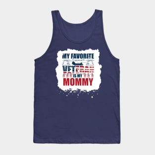 Military Veterans Day My favorite veteran is my family Mom Vintage Tank Top